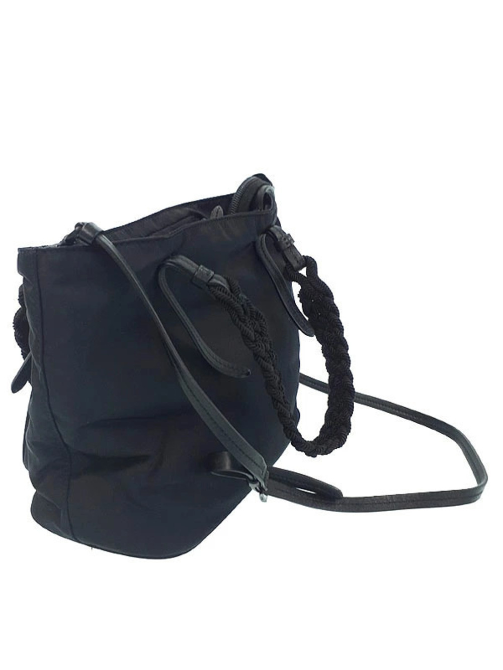 Prada Shoulder handles handbag Bag braided black